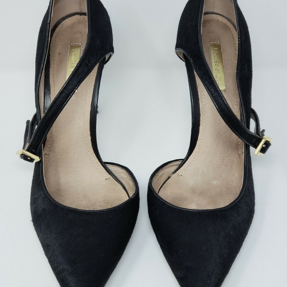 Louise et Cie Womens Heel Size 9 /39 Black pony
